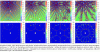 Figure 15 - Sound field synthesis for reproduction of a virtual source (blue dot)