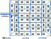 Figure 30 - Example of collective drainage for a housing estate on an essentially flat site