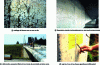 Figure 16 - Illustration of visible disorders on the facings of structures affected by alkali-reaction.