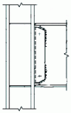 Figure 21 - Welded beam/post connection (via web gusset) (according to FEMA 350, see [Doc. C 2 559])