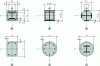 Figure 1 - Doubly symmetrical cross-sections of composite columns and notations