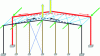 Figure 26 - Effect of vacuum thrust on the two chords of a beam in the wind