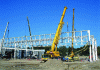 Figure 3 - Example of a portal frame made of lattice girders and solid-core posts (Photo Waltefaugle)