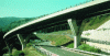 Figure 3 - Charix curved double-girder bridge on the A40 (doc. Usinor/Letouzé)