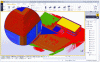 Figure 16 - Superposition of point cloud and 3D model in Tekla Structures