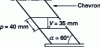 Figure 6 - Determining overlap using the graphic method: drawing on the rafter