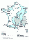 Figure 11 - Map of coverage zones (known as wind-rain concomitance)