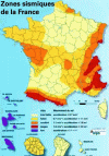 Figure 18 - Seismic
map of France