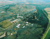 Figure 1 - Aerial view: slag heaps on the Dourges site and construction site (Razel photo library).