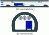 Figure 5 - Two cross-sections of a tunnel with longitudinal ventilation