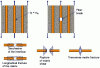 Figure 3 - Various failure mechanisms in unidirectional composites