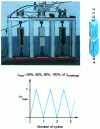 Figure 58 - Experimental fatigue set-up for composite reinforcements bonded to concrete