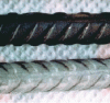 Figure 23 - Reinforcing bars in carbon steel (top) and galvanized steel (bottom)