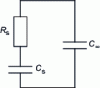 Figure 4 - Equivalent electrical diagram of the dielectric behavior of an insulator