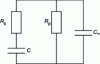 Figure 5 - Equivalent electrical diagram of the dielectric behavior of an insulator