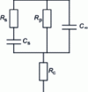 Figure 6 - Equivalent electrical diagram of the dielectric behavior of an insulator