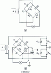 Figure 13 - Examples of Schering bridge configurations used to measure complex permittivities