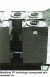 Figure 31 - Example of a capacitor for energy storage (100 kJ, 10 kV, peak current 60 kA, energy density 1,000 J/L). High-power laser applications for nuclear research