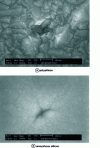 Figure 7 - Comparison of the surface finish of polycrystalline and amorphous silicon deposits