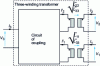 Figure 15 - Three-winding transformer coupling diagram