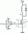 Figure 9 - Simplified model of a MOSFET transistor switching on an inductive load