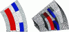 Figure 4 - Examples of meshes used for 2D and 3D numerical calculations