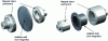 Figure 2 - Exploded views of magnetic synchronous couplings (Dexter Magnetic Technologies®)