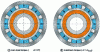 Figure 9 - Asynchronous coupling: magnetic field lines at no-load and maximum torque (p = 4)