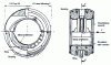 Figure 8 - Thrust bearings with smooth oil-pan shoulders and snap-on shoulders