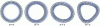 Figure 9 - Illustration of the first natural deformations of a bare stator