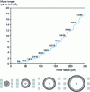 Figure 15 - Evolution of optimum average torque as a function of radius for a 1.5 µm air gap