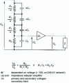 Figure 4 - Voltage transformer for DC measurement: schematic diagram