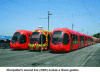 Figure 11 - Citadis trains (Alstom) in Montpellier (2000) (R. de Coster)