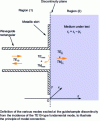 Figure 21 - Cross-section of the probe in contact with the material to be characterized