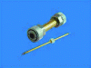 Figure 7 - Photograph of the coaxial line and the toroidal sample to be characterized