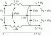 Figure 33 - Equivalent diagram of two coupled lines