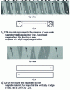 Figure 7 - 50 µm-wide Fe20Ni80 strips, imaged by longitudinal Kerr effect (CEA-LETI).