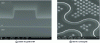 Figure 3 - SEM observations of silicon guides