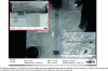 Figure 10 - Scanning electron microscope image of a lithium niobate delay line
operating at 2.4 GHz with an excitation power of + 15 dBm