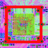 Figure 41 - Dense zone (CCGA component) of an HDI PCB routing