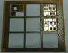 Figure 48 - Manufacturing panel with 9 electronic boards, 6 of which are unclamped