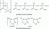 Figure 11 - Molecular structure of the materials Plexiglas (a) and CYTOP® (b)