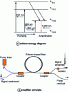 Figure 20 - (a) erbium energy diagram and (b) amplifier
principle