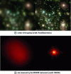 Figure 9 - Astronomical images with (right images) and
without (left images) adaptive optics