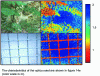 Figure 16 - Depth estimation by chromatic DFD (images and processing ONERA, 2012)