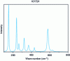 Figure 16 - Raman spectra of stoichiometric LN in the X(YZ)X configuration
