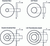 Figure 2 - Cross-sections and index profiles of large-modal-area, double-clad fibers