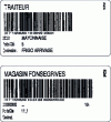 Figure 6 - Examples of label formats used