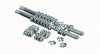 Figure 5 - Screw elements and their splined shaft (from Clextral)