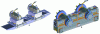 Figure 10 - Mould heads for the extrusion of cut pasta (A) and long pasta (B). Each is fed by 2 extrusion screws (source GEA)